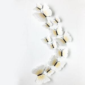 Бабочки на магнитах декоративные 12 штук бело-бежевый Киев - изображение 5