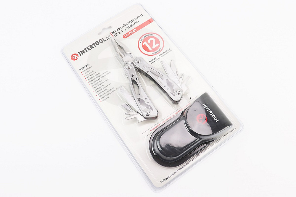 Мультитул 165мм 12 в 1 із чохлом HT-0540 Київ - фото 1