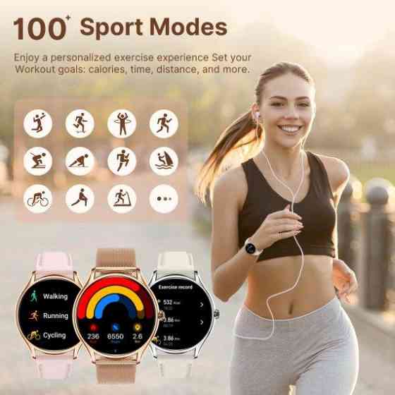 Женские умные наручные часы Smart Milano Gold Steel 2 ремешка Киев