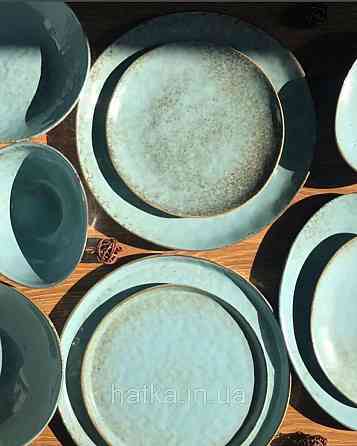 Салатник Olens "Retro" 20 см кераміка круглий блакитний для дому та ресторанів Київ