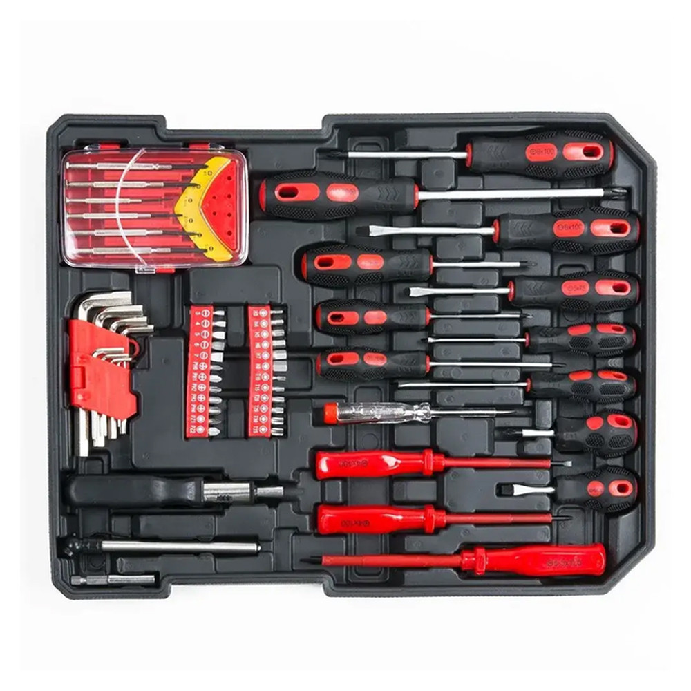 Набір автоінструменту у візку на 408 предметів / Набір інструменту для авто / Набір головок з тріскачкою Київ - фото 7