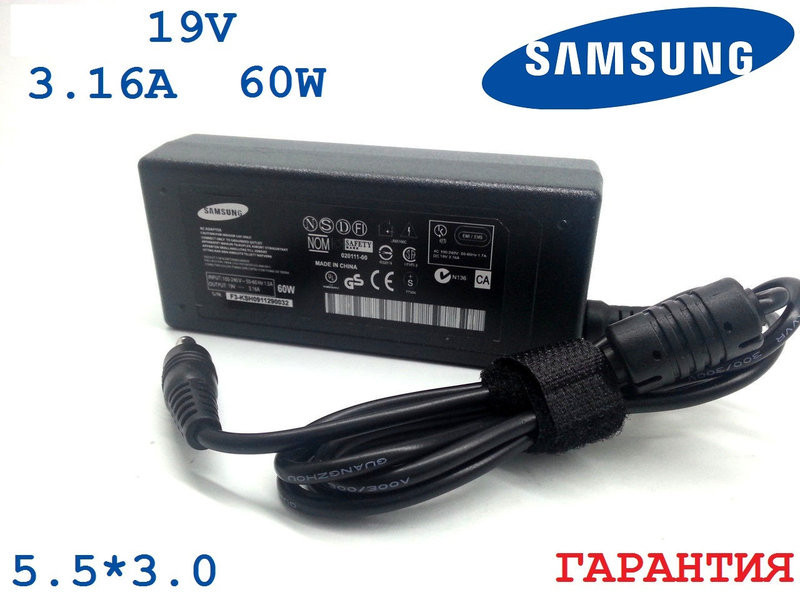 Блок питания SAMSUNG 19V 3.16A 60W(High Quality) Полтава - изображение 1