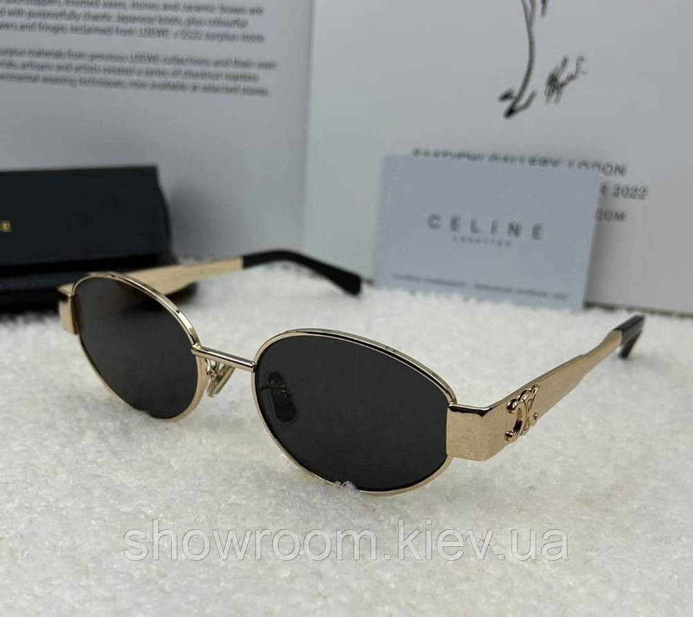 Жіночі сонцезахисні окуляри Cl 4s235 gold LUX Київ - фото 4