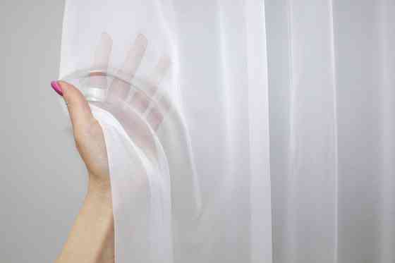 Тюль VR-Textil н101 Шифон однотонний Білий 300х260 см (41-010) Київ