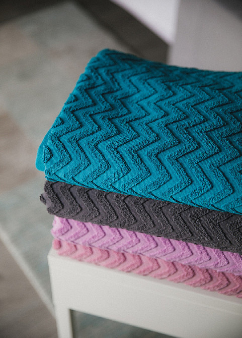 Махровий рушник Ideal Textile Зігзаг 70х140 см (56861033) Чернівці - фото 2