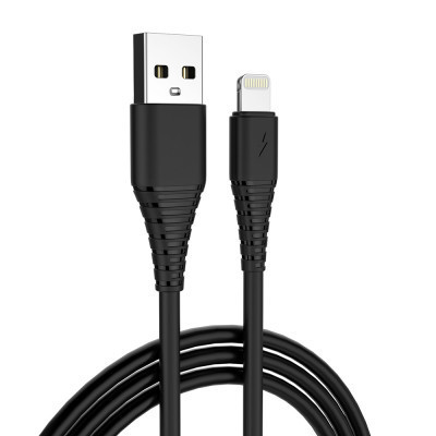 Дата кабель USB 2.0 AM to Lightning 1.0m black ColorWay (CW-CBUL024-BK) Вінниця - фото 1