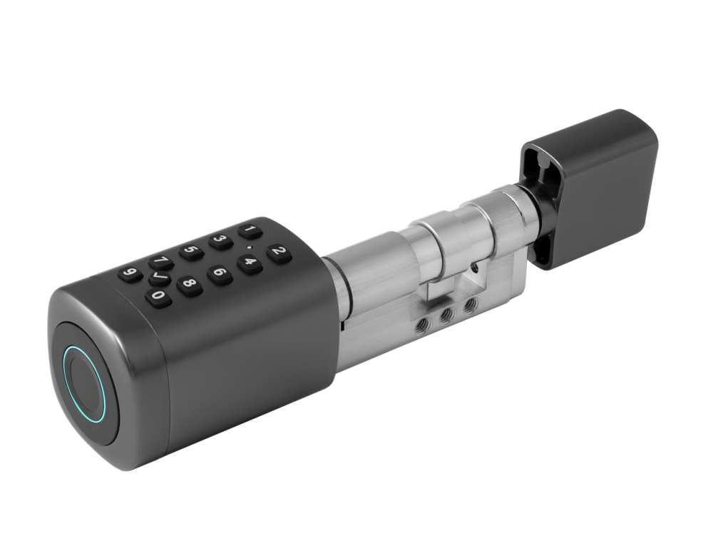 Умный дверной биометрический замок (цилиндр) SEVEN LOCK SL-7773BF black (40-106 мм) Киев - изображение 12