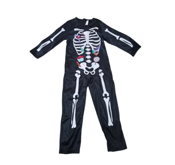 Комбінезон на Хеловін для хлопчика Скелет S 110-122 см різнобарвний Київ