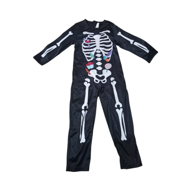 Комбінезон на Хеловін для хлопчика Скелет S 110-122 см різнобарвний Київ - фото 1