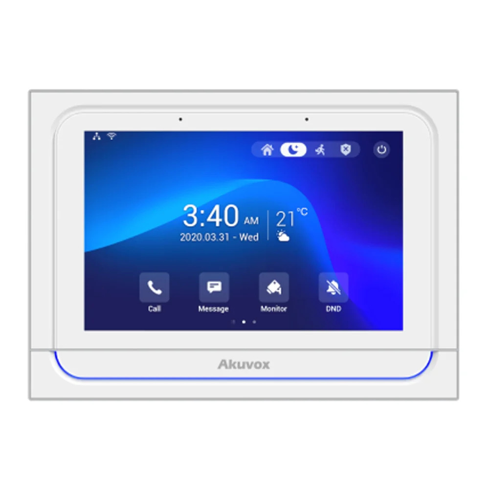 Відеодомофон 7” WiFi Akuvox X933W SIP White Android з Bluetooth (87-00023) Київ - фото 1