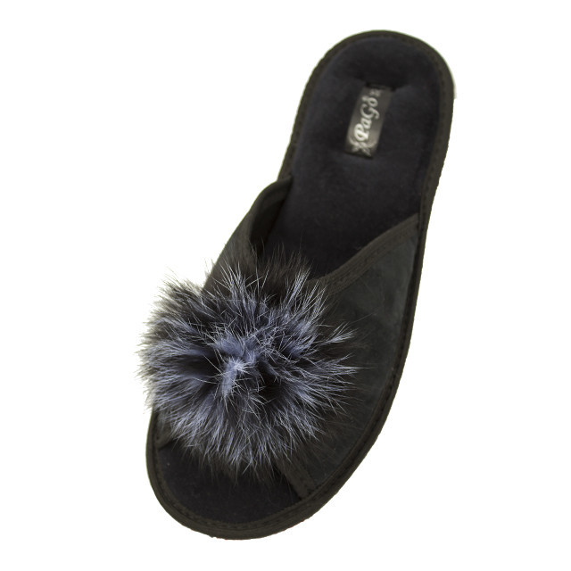 Капці жіночі відкриті "Пушок" мех кролика натуральний Одеса - фото 9