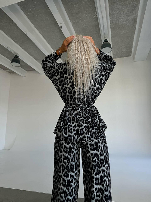 Женский стильный повседневный костюм натуральный штапель Одесса - изображение 6