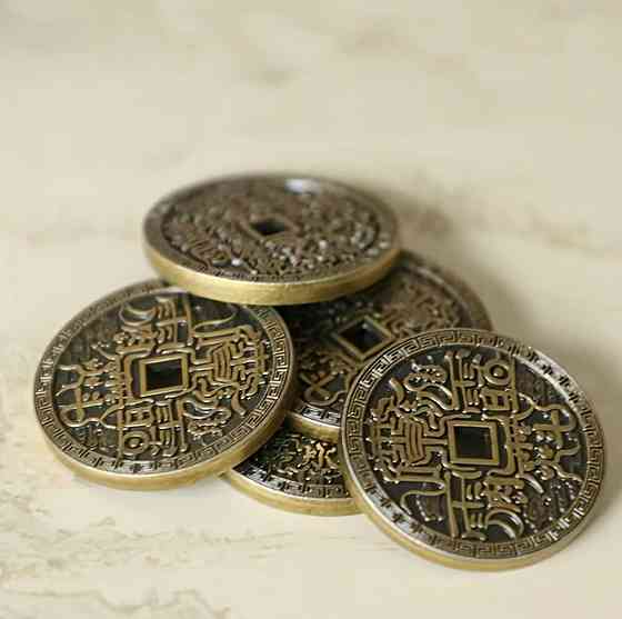Китайська монета феншуй Лей Шу 3.2 см, декоративна монета для декору Київ