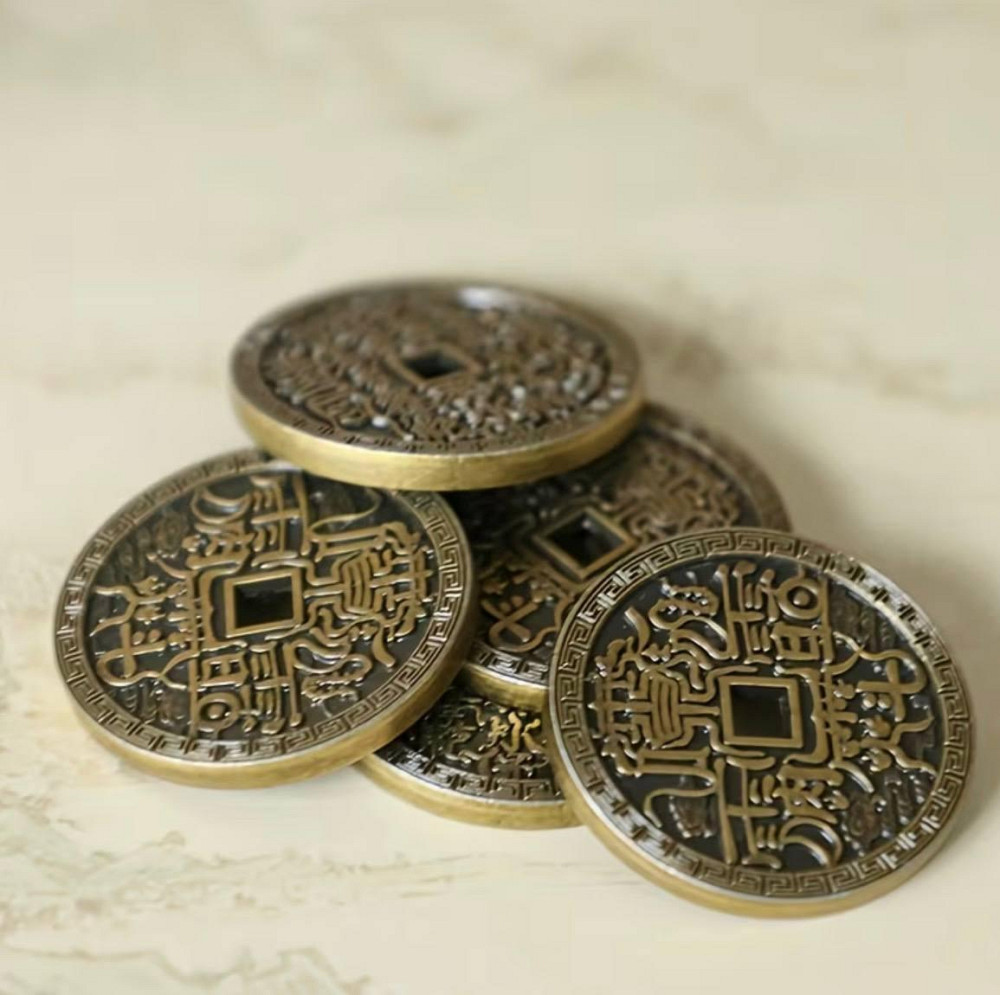 Китайська монета феншуй Лей Шу 3.2 см, декоративна монета для декору Київ - фото 2