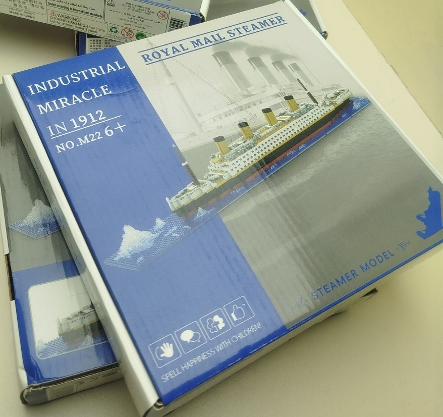 Титанік конструктор корабель 1878 деталей міні Лего. Київ - фото 1