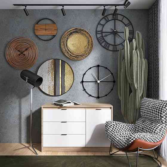 Комод із дверима та 3-ма шухлядами Еверест Сіті-1150 115,2х38х74,6 Дуб сонома/Білий (DTM-071100) Львів