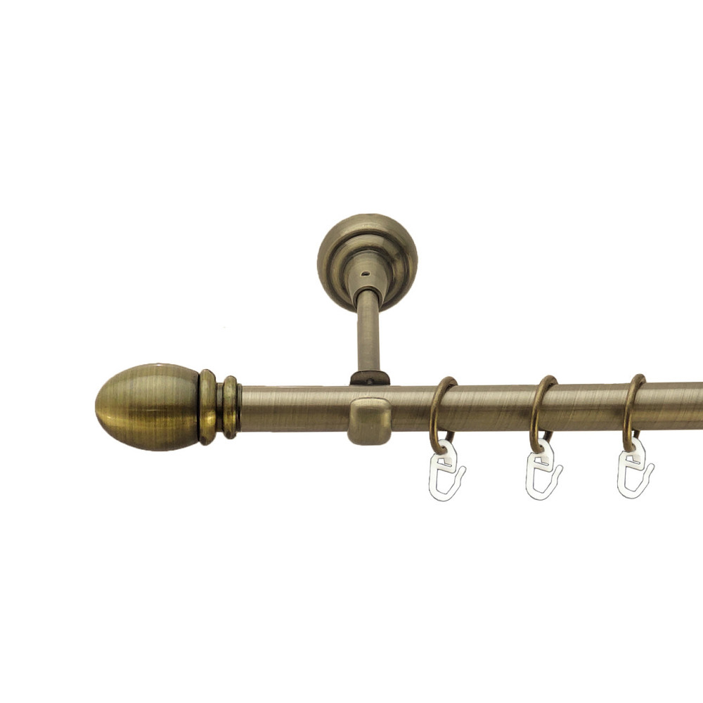 Карниз Orvit Белуно металевий однорядний відкритий Антик 19 мм 200 см (7523471) Львів - фото 1