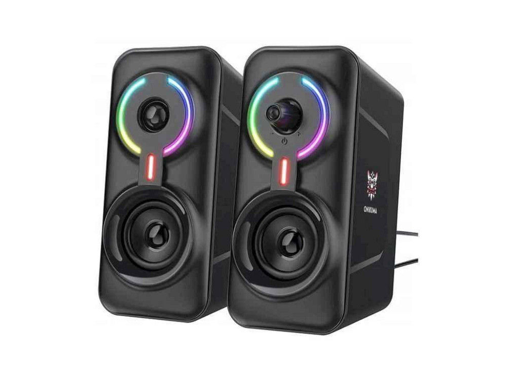 Колонка компютерна 2.0 L6 RGB BT5.0 USB 3.5 чорні 10W ТМ ONIKUMA Київ - фото 1