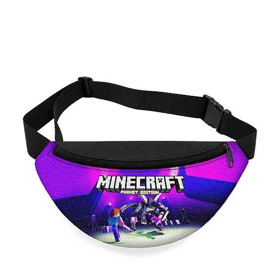 Дитяча сумка-бананка Minecraft 32х15 см на пояс або через плече (5889) Київ