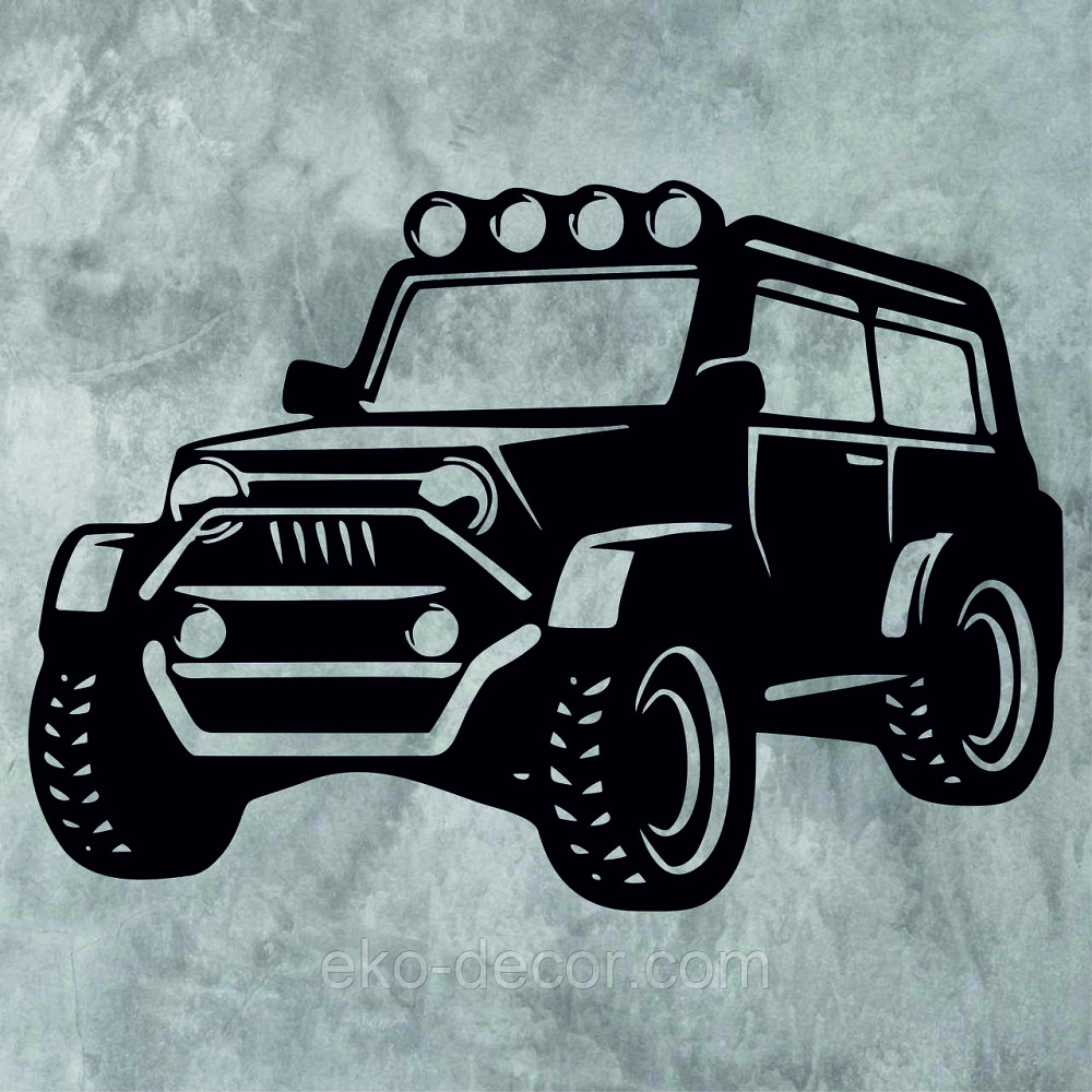Декоративне настінне Панн «Джип»  Декор на стіну Київ - фото 5