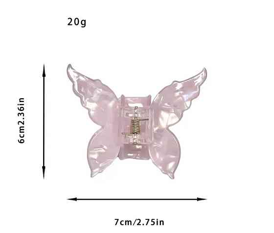 Заколка-крабік метелик Смела