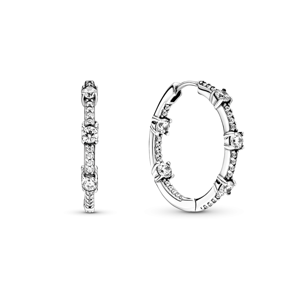 Срібні сережки   "Блискучі пластини паве" 290043C01 MasterSem Київ - фото 1