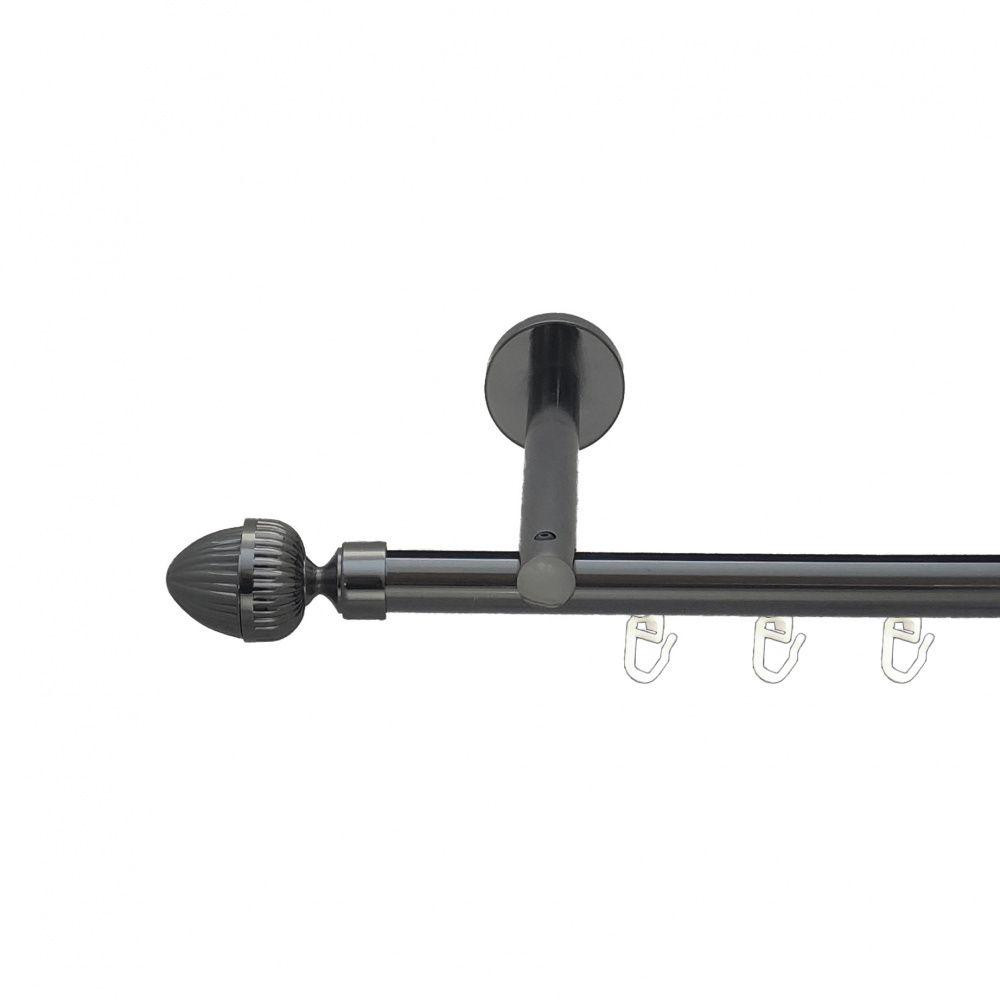 Карниз Orvit Одеон металевий однорядний циліндр+профіль (16 см) профільна труба  Онікс 19 мм 240 см (6678607) Львів - фото 1