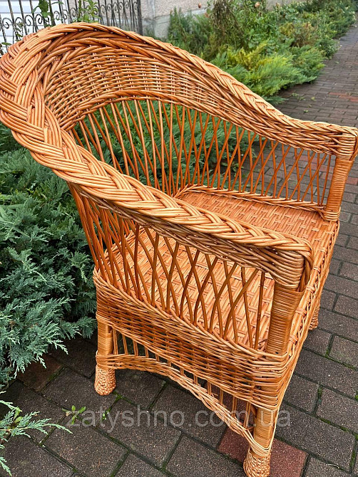 Кресло из лозы с низкой спинкой Киев - изображение 1