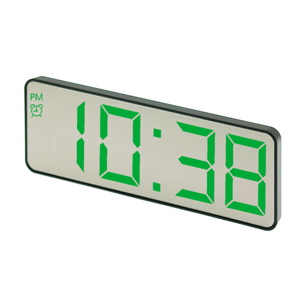 Електронний годинник з дзеркальним дисплеєм,від USB + термометр,VST-898-4,Зелений SBR Київ - фото 8