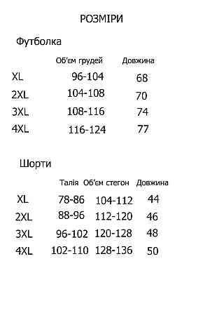 Піжама великий розмір шорти i майка U6735 XL Київ