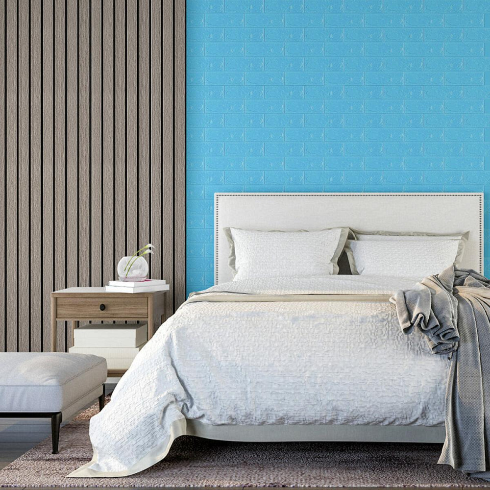 3D панель самоклеющаяся 700x770x5мм кирпич Голубой (005-5) SW-00000297 Киев - изображение 10