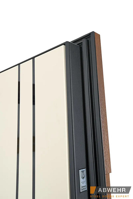 Двері вуличні, модель LP-12 Supreme ТЕРМОРОЗРИВ 3 контури ущільнення, дуб темний/ваніль Київ - фото 5