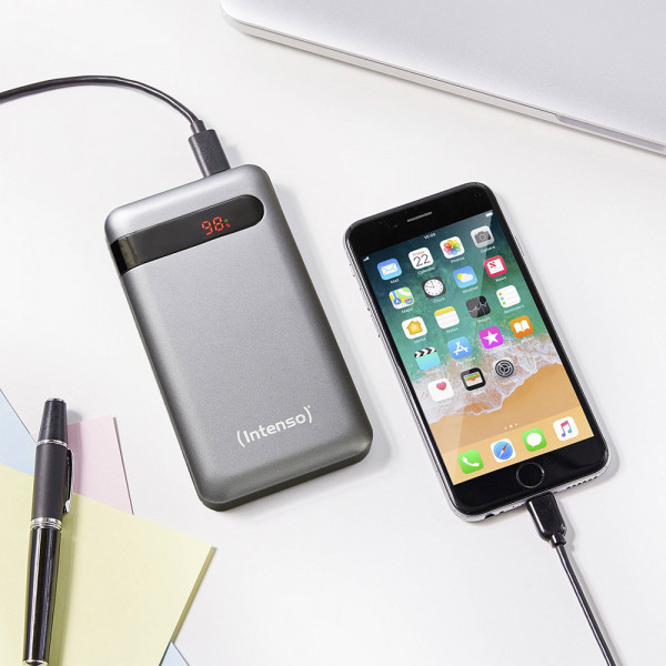УМБ Intenso PD10000 3A QC3.0 10000mAh, USB-C Out Li-pol сіра (7332330) Київ - фото 7