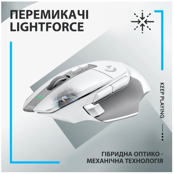 Миша Logitech G502 X LIGHTSPEED White (910-006189) (6823492) Киев - изображение 4