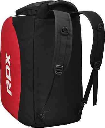 Спортивна сумка RDX R1 Duffel Bag with Backpack Straps Black/Red Каменское