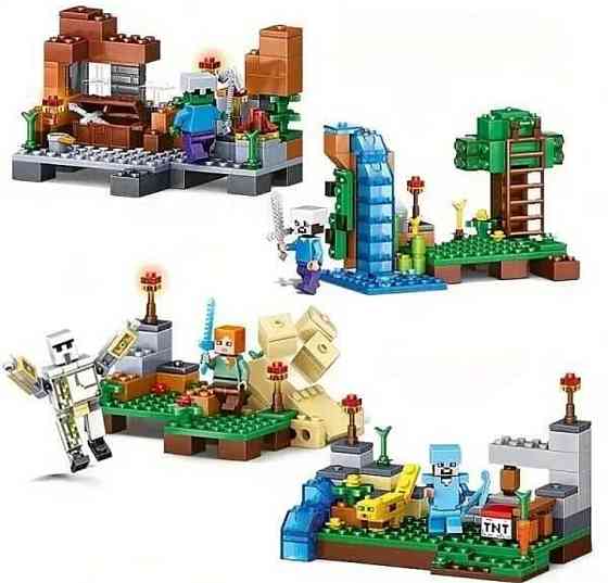 Конструткор Майнкрафт minecraft совместим Лего Lego шахта деревушка база. Харьков