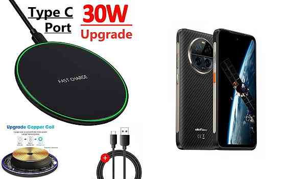 Бездротовий зарядний пристрій Copper до 30W для OPPO Find X9, OPPO Find X9 Pro, USB-C, LED Київ