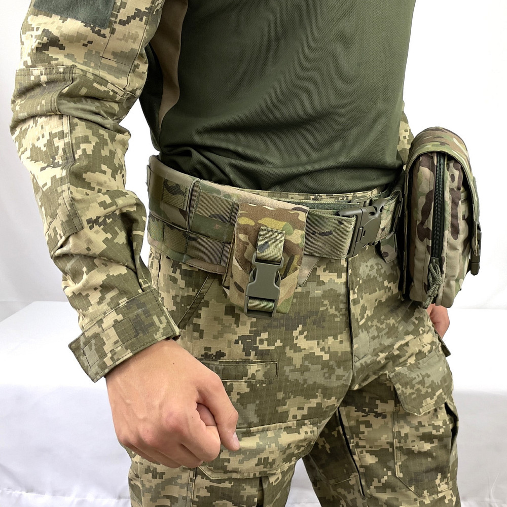 Пояс подвійний тактичний розвантажувальний швидкоскидний IRR Cordura 500 D Мультикам (multicam) MELGO M Запоріжжя - фото 7