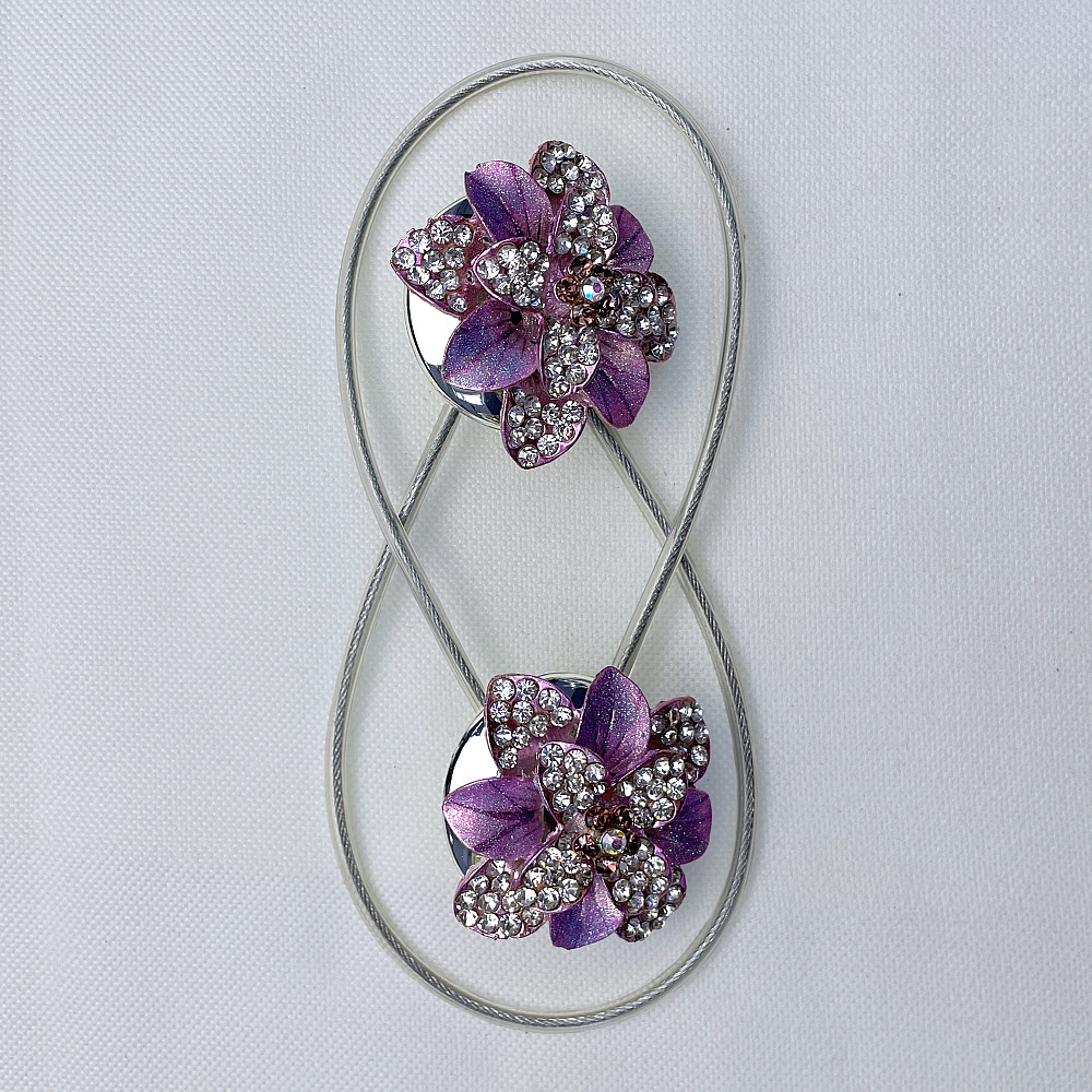 Магніти для штор та гардин "Flowers" набір 2 шт Бузковий (81-189) Київ - фото 6