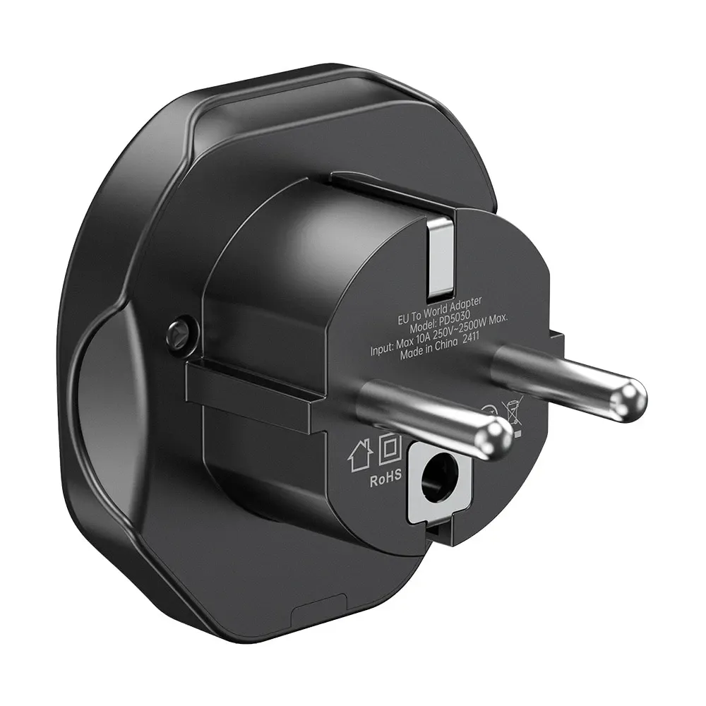 Перехідник мережевий EU – універсальна розетка Choetech PD5030 2500W 10A (43-00157) Киев - изображение 2