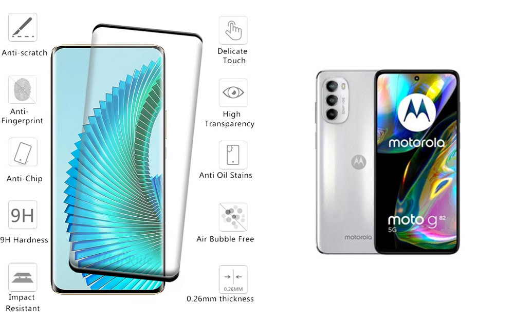 Захисне скло HyperGlass Pro для Motorola Moto G82 – максимальна чутливість та захист Київ - фото 2