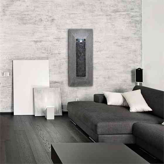 Настенный фонтан Niagara LED 37x88x9 см насос имитация натурального камня (Германия, читать описание) Ровно