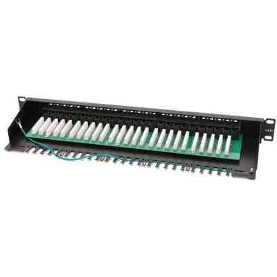 Патч-панель 19&quot; телефонна 1U, 50xRJ-45, Cat.3, DUAL type Voltronic (PPU50-1U) Вінниця