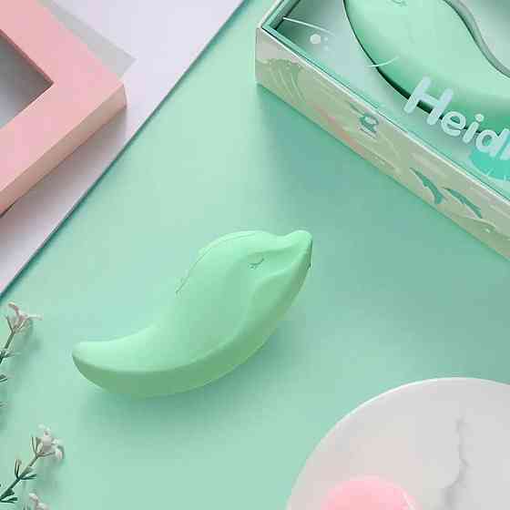 Вибратор и клиторальный стимулятор KISSTOY Heidi Green Sex Aura Киев