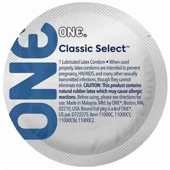 Набір класичних латексних презервативів One Classic Select (ціна за 5 шт.) Sex Aura Київ
