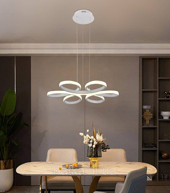 Люстра подвесная светодиодная Sirius LCD3061 WT белая Киев - изображение 2