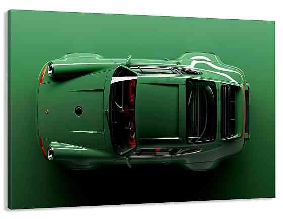 Картина холст у вітальню / спальню   Зелена машина     MLP_47  ( 60х30см ) 50x100 см Київ
