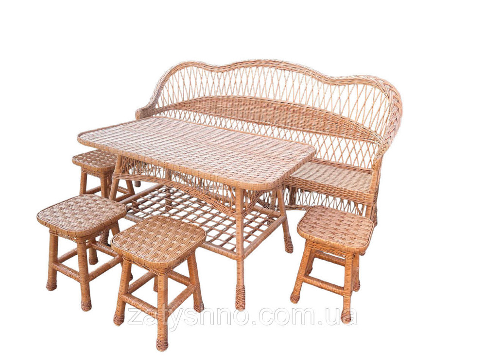 Мебель плетеная с большим диваном 2 метра Киев - изображение 5