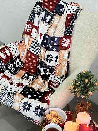 Ecotton Плед Ecotton 200х220 см Well Soft новорічний з оленями синій Киев