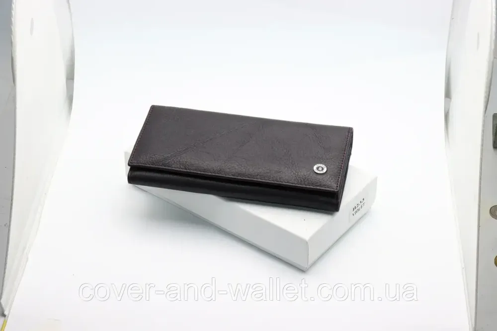 Женский кожаный кошелек на много карточек фиолетого цвета Boston B233 Киев - изображение 9